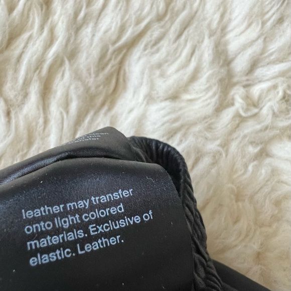 COS Black Leather Straight Leg Pants Size 6 - Picture 7 of 15